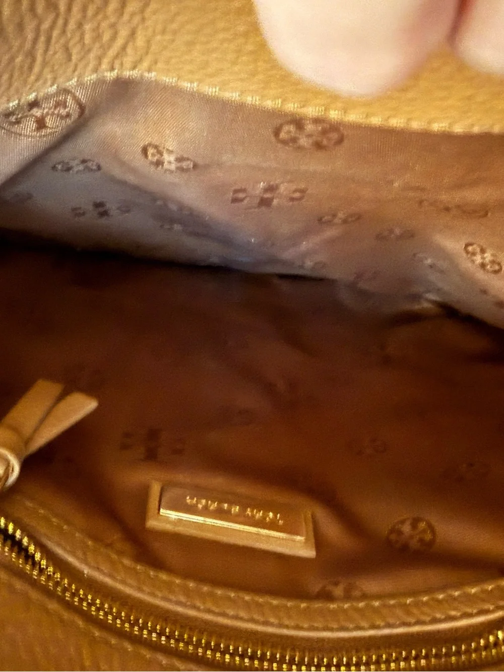 Tory Burch Tan Leather Chain-Handle Shoulder Bag